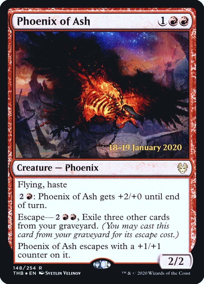 Phoenix of Ash [Theros Beyond Death Prerelease Promos] 