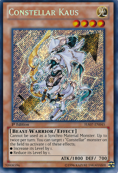 Constellar Kaus [HA07-EN045] Secret Rare 