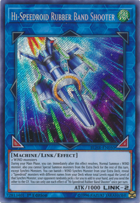 Hi-Speedroid Rubber Band Shooter [BLHR-EN050] Secret Rare 