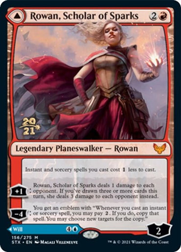 Rowan, Scholar of Sparks // Will, Scholar of Frost [Strixhaven: School of Mages Prerelease Promos] 