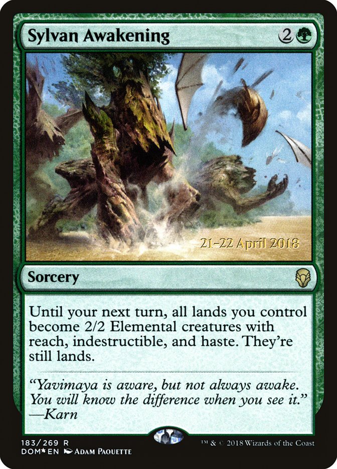 Sylvan Awakening [Dominaria Prerelease Promos] 