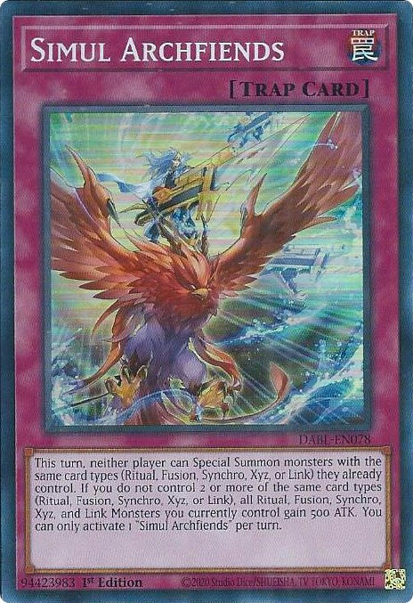 Simul Archfiends [DABL-EN078] Super Rare 