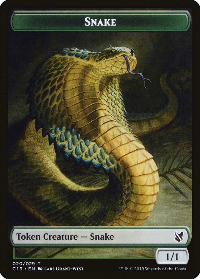 Snake Token [Commander 2019 Tokens] 