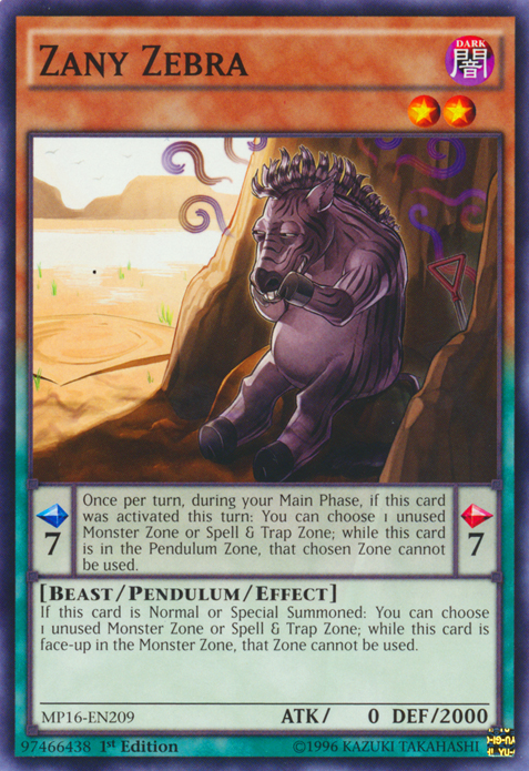 Zany Zebra [MP16-EN209] Common 
