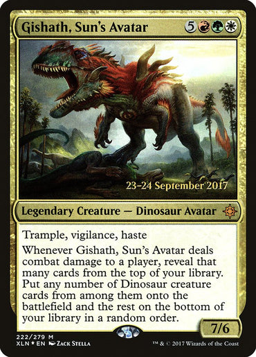 Gishath, Sun's Avatar [Ixalan Prerelease Promos] 