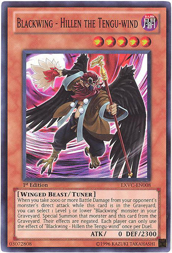 Blackwing - Hillen the Tengu-wind [EXVC-EN008] Super Rare 