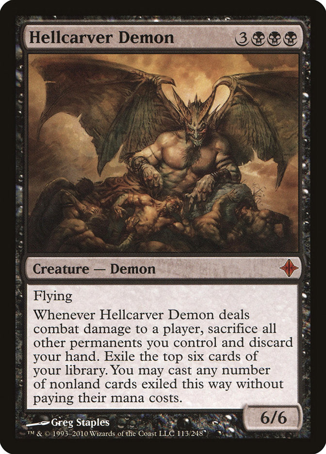 Hellcarver Demon [Rise of the Eldrazi] 