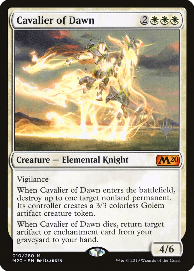 Cavalier of Dawn (Promo Pack) [Core Set 2020 Promos] 