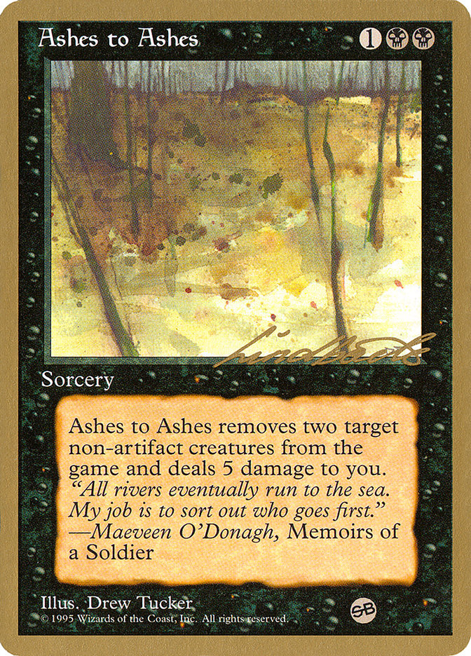 Ashes to Ashes (Leon Lindback) (SB) [Pro Tour Collector Set] 