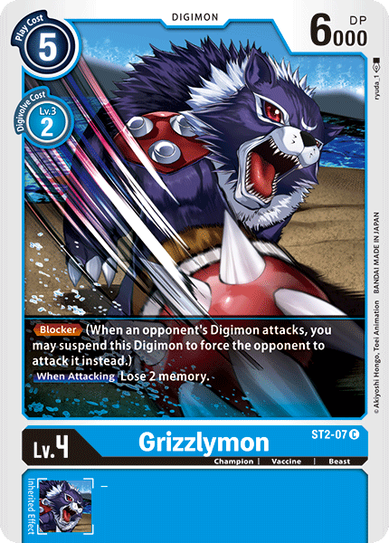 Grizzlymon [ST2-07] [Starter Deck: Cocytus Blue] 