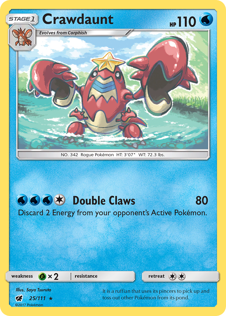 Crawdaunt (25/111) [Sun & Moon: Crimson Invasion]