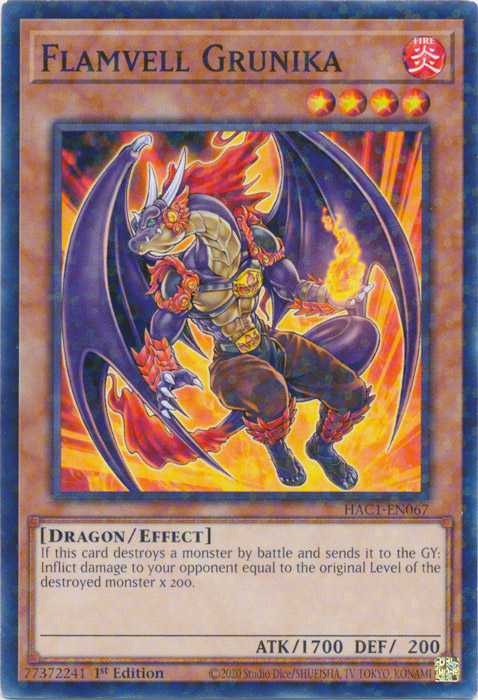 Flamvell Grunika (Duel Terminal) [HAC1-EN067] Common 