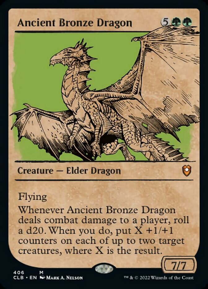 Ancient Bronze Dragon (Showcase) [Commander Legends: Battle for Baldur's Gate] 