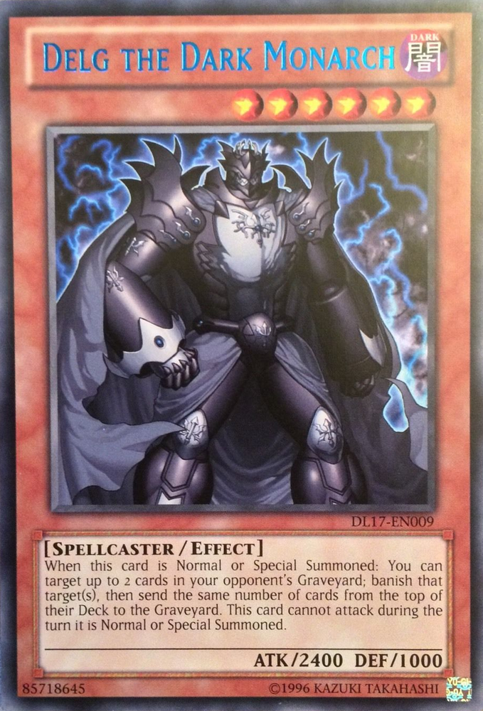 Delg the Dark Monarch (Blue) [DL17-EN009] Rare 