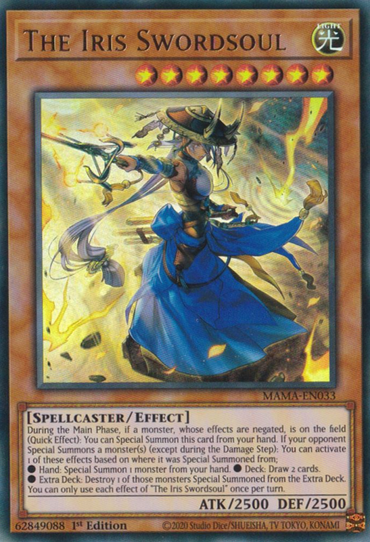 The Iris Swordsoul [MAMA-EN033] Ultra Rare 