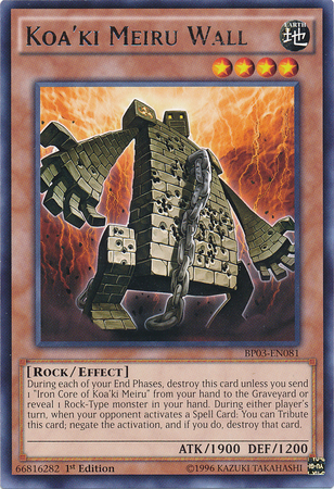 Koa'ki Meiru Wall [BP03-EN081] Rare 