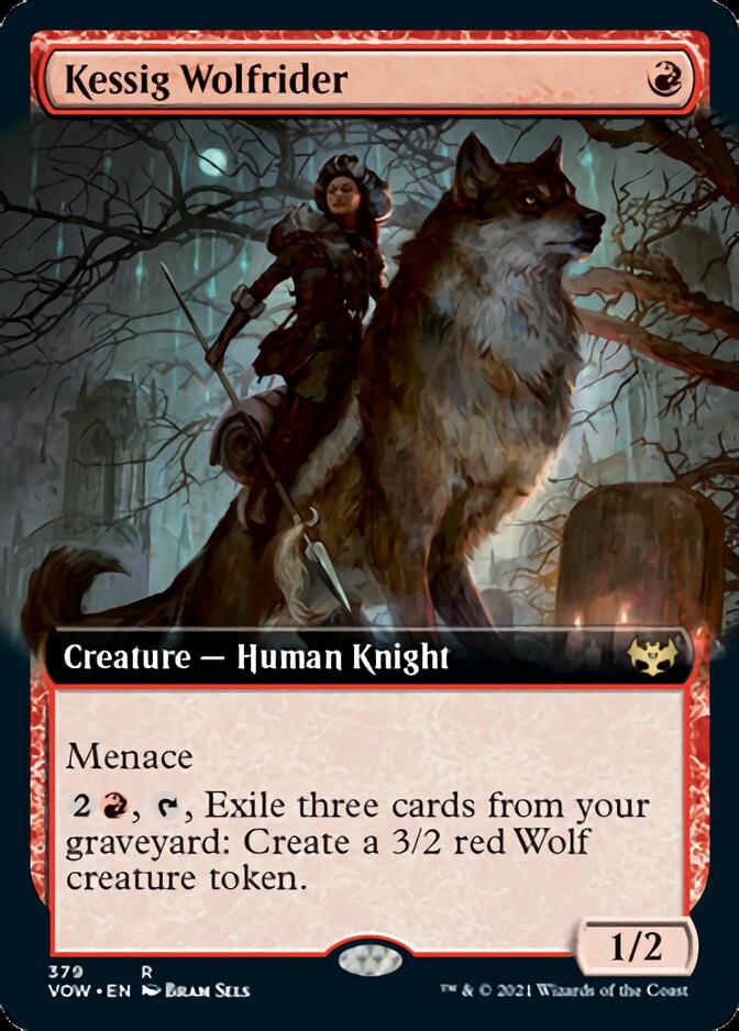 Kessig Wolfrider (Extended Art) [Innistrad: Crimson Vow] 