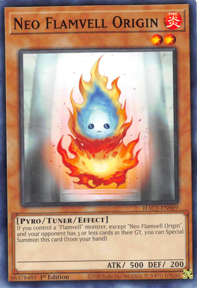 Neo Flamvell Origin [HAC1-EN069] Common 