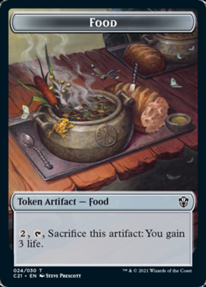 Food // Pest Double-Sided Token [Commander 2021 Tokens] 