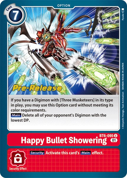 Happy Bullet Showering [BT6-095] [Double Diamond Pre-Release Cards] 