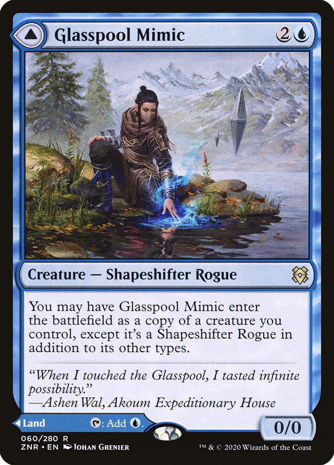 Glasspool Mimic // Glasspool Shore [Zendikar Rising] 