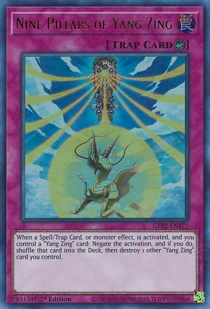 Nine Pillars of Yang Zing [GFP2-EN171] Ultra Rare 