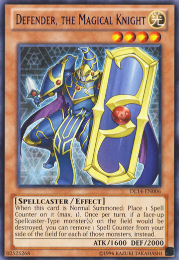 Defender, the Magical Knight (Purple) [DL14-EN006] Rare 