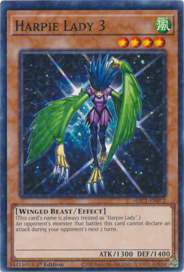 Harpie Lady 3 (Duel Terminal) [HAC1-EN012] Common 