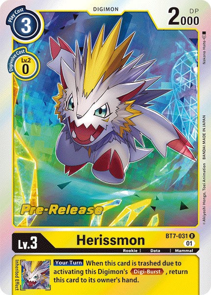 Herissmon [BT7-031] [Next Adventure Pre-Release Cards] 