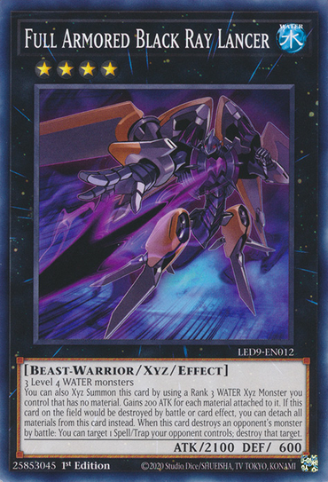 Full Armored Black Ray Lancer [LED9-EN012] Common 