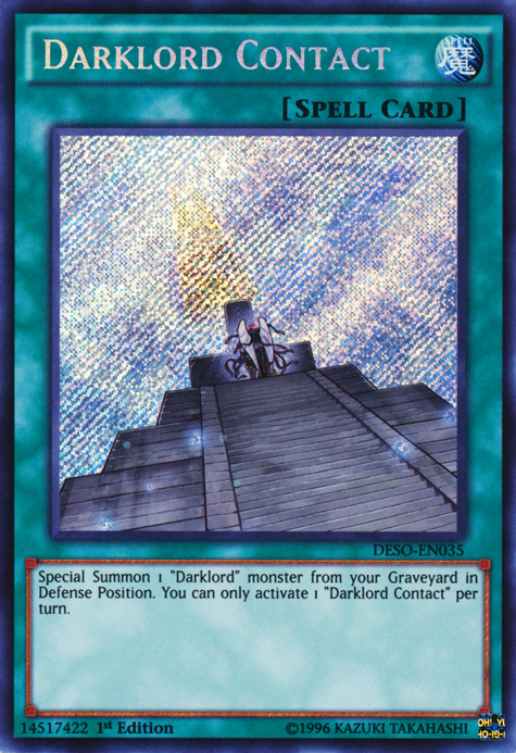 Darklord Contact [DESO-EN035] Secret Rare 
