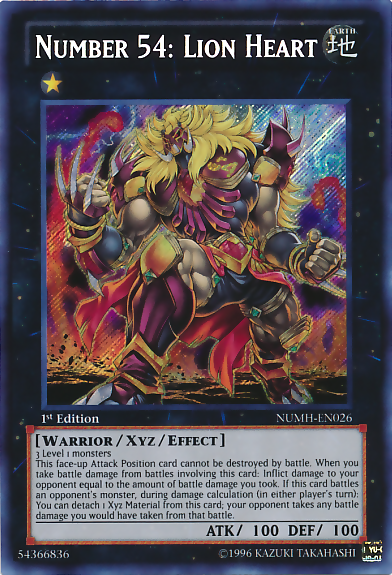 Number 54: Lion Heart [NUMH-EN026] Secret Rare 