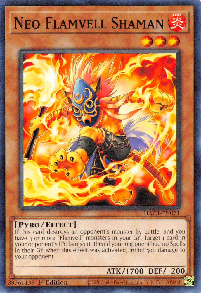 Neo Flamvell Shaman [HAC1-EN071] Common 
