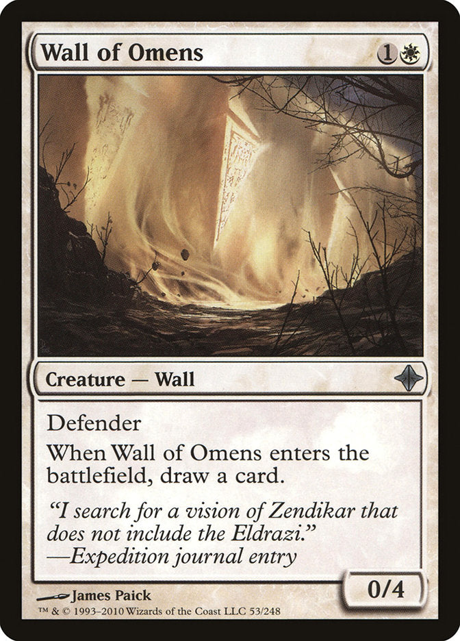 Wall of Omens [Rise of the Eldrazi] 