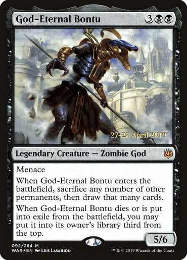 God-Eternal Bontu [War of the Spark Prerelease Promos] 