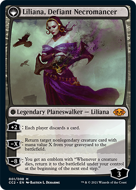 Liliana, Heretical Healer // Liliana, Defiant Necromancer [Commander Collection: Black] 