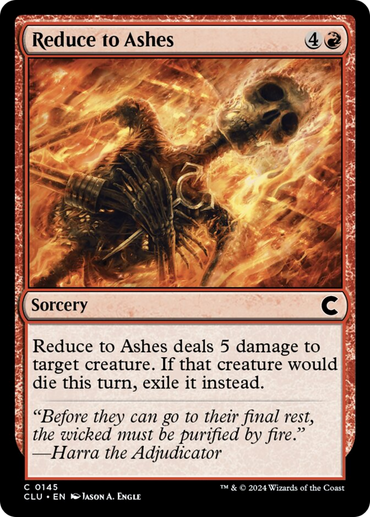 Reduce to Ashes [Ravnica: Clue Edition] 