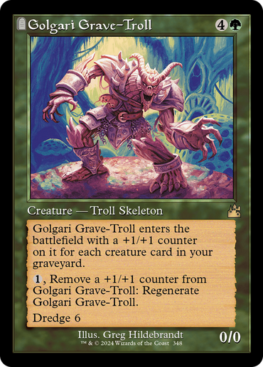 Golgari Grave-Troll (Retro Frame) [Ravnica Remastered] 