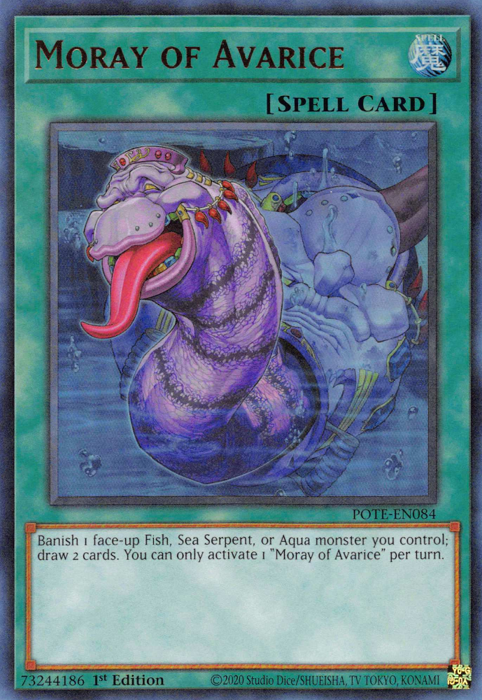 Moray of Avarice [POTE-EN084] Ultra Rare 