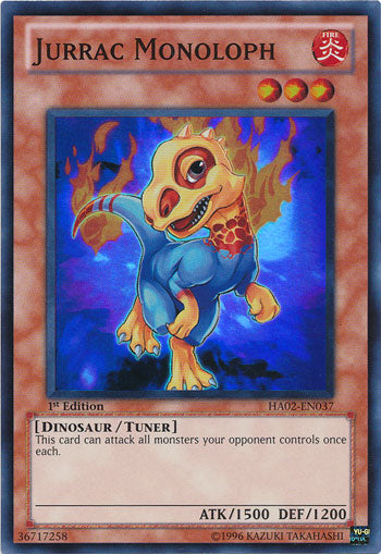 Jurrac Monoloph [HA02-EN037] Super Rare 