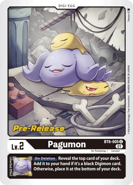 Pagumon [BT6-005] [Double Diamond Pre-Release Cards] 