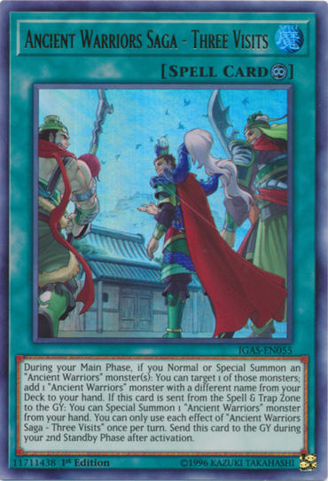 Ancient Warriors Saga - Three Visits [IGAS-EN055] Ultra Rare 
