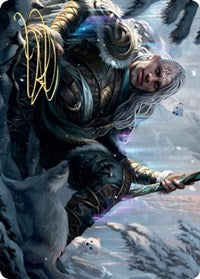 Jorn, God of Winter Art Card (Gold-Stamped Signature) [Kaldheim Art Series] 