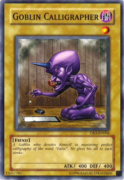 Goblin Calligrapher [DR3-EN004] Common 