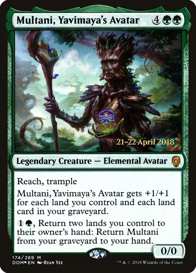 Multani, Yavimaya's Avatar [Dominaria Prerelease Promos] 