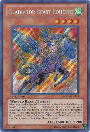 Gladiator Beast Equeste [LCGX-EN251] Secret Rare 