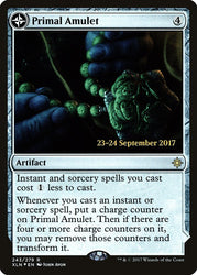 Primal Amulet // Primal Wellspring [Ixalan Prerelease Promos] 