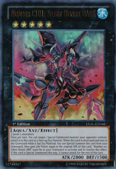 Number C101: Silent Honor DARK [LVAL-EN046] Ultra Rare 