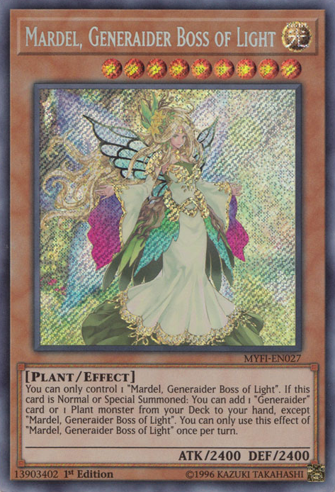 Mardel, Generaider Boss of Light [MYFI-EN027] Secret Rare 
