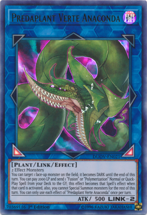 Predaplant Verte Anaconda [DUOV-EN021] Ultra Rare 